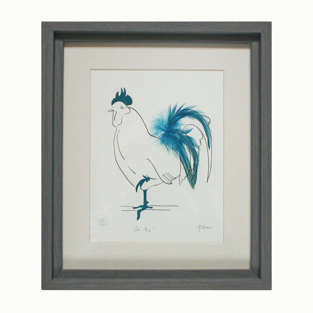 Oh Me! Cockerel Feathered Print
