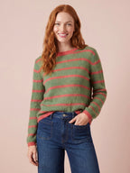 Emma Colourful Striped Mohair & Merino Knit Jumper