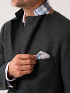 Olive Wool & Cashmere Blend Blazer