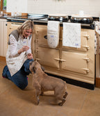 Tea Towel - 'Home Late Hare and Hearts'
