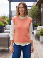 Rosie Knitted Tank Top with Lurex Trim