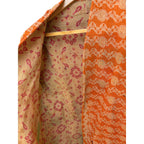 Orange Long Kantha Coat