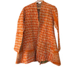 Orange Long Kantha Coat