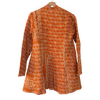 Orange Long Kantha Coat