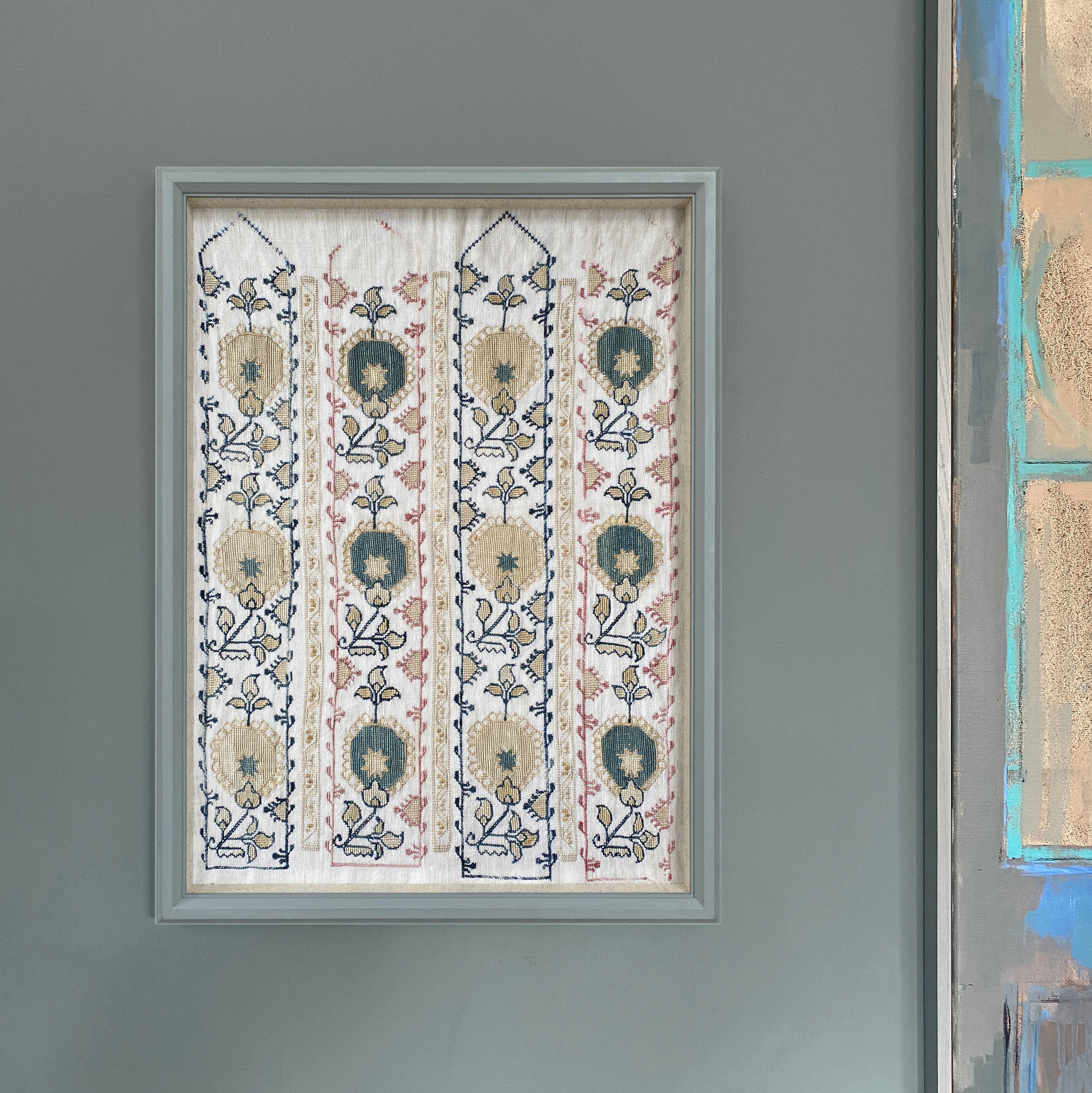 Oren Framed Embroidery Print