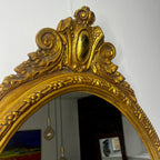 Vintage Gilded Oval Mirror