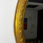 Vintage Gilded Oval Mirror