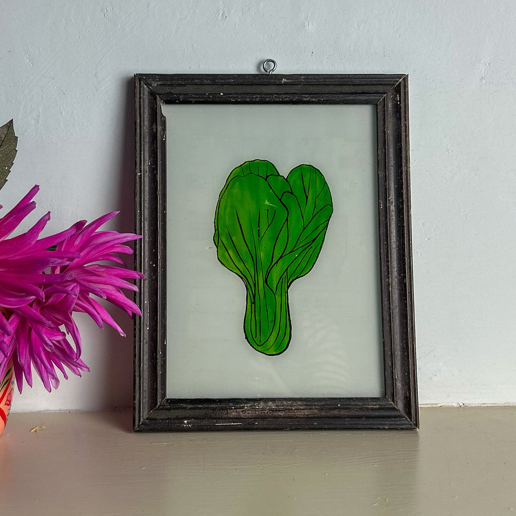 PAK CHOI 4 Indian glass painting