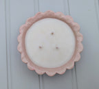 Daisy candle, 3 wick