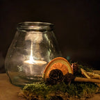 Scandi Christmas 'Hygge In A Box' Gift Set -  Recycled Glass Candle Jar With Tea Lights