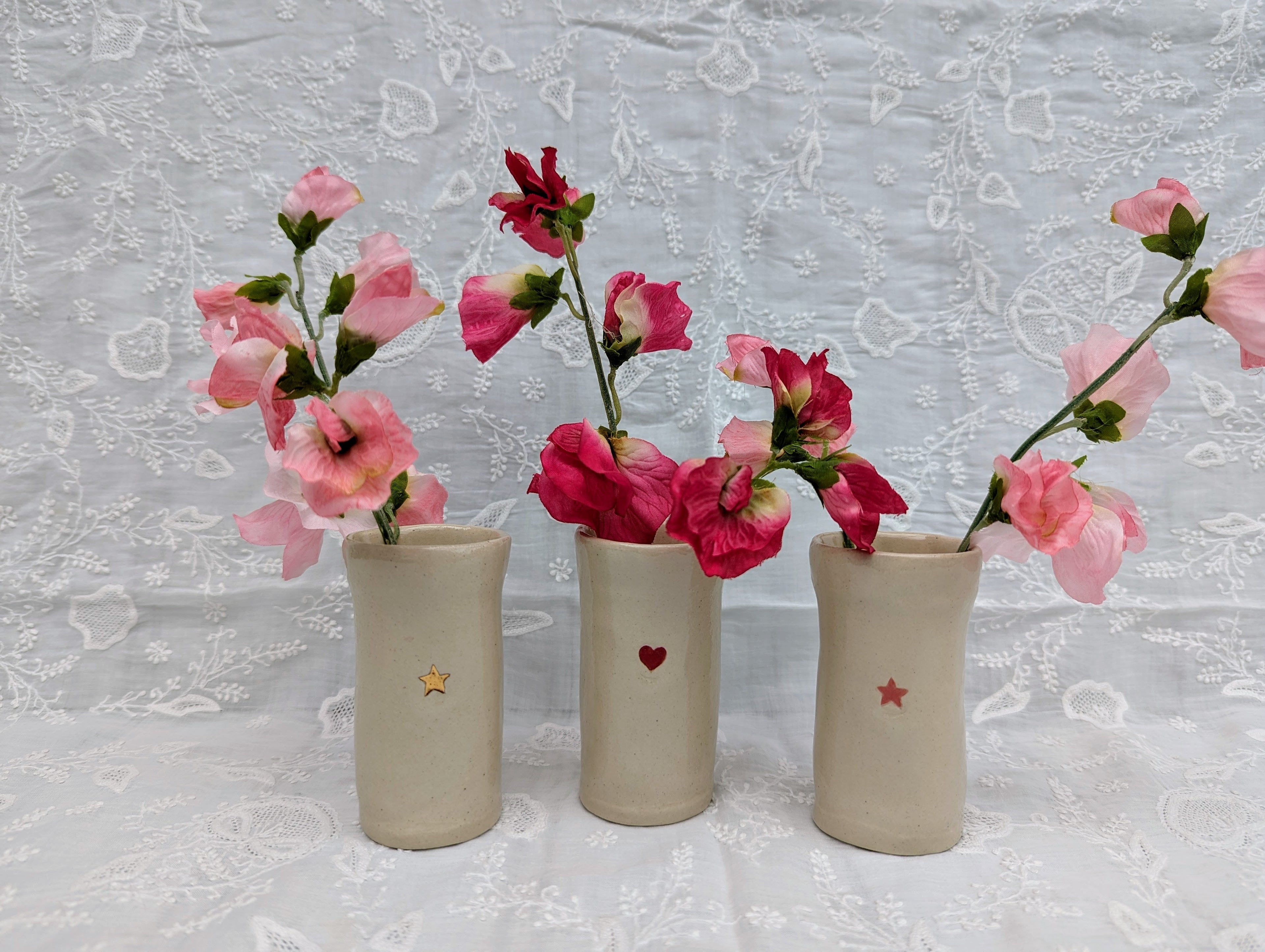Hearts & Stars Sweetpea Vase