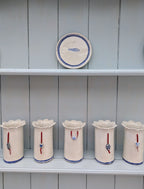 Blue & white Daisy vase