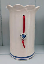 Blue & white Daisy vase