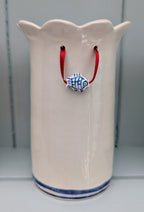 Blue & white Daisy vase