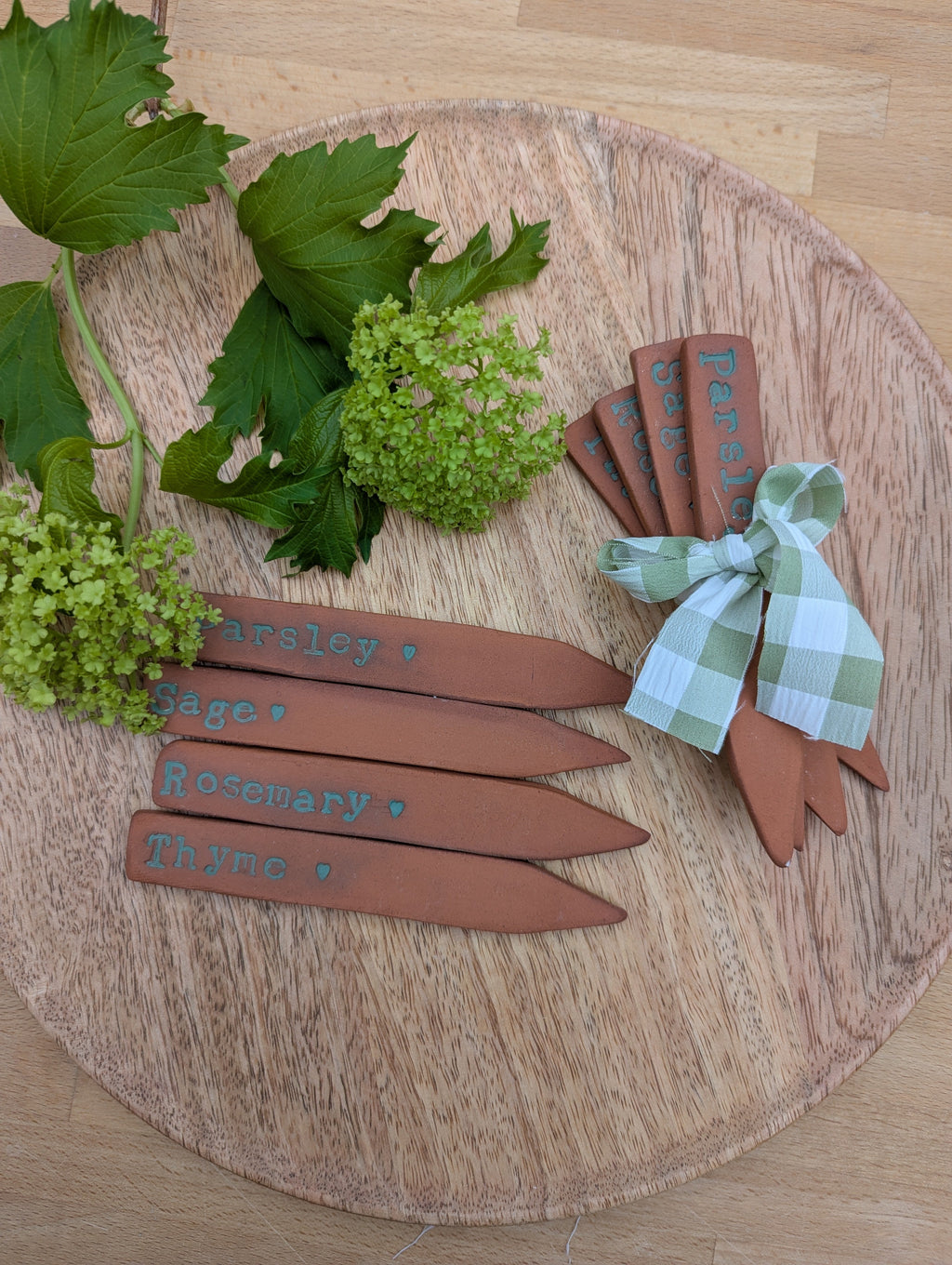 Herb terracotta labels
