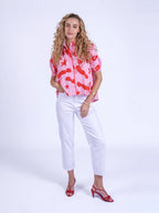 'PADDINGTON' BLOUSE IN LOBSTER & STARFISH