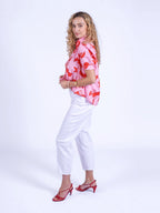 'PADDINGTON' BLOUSE IN LOBSTER & STARFISH