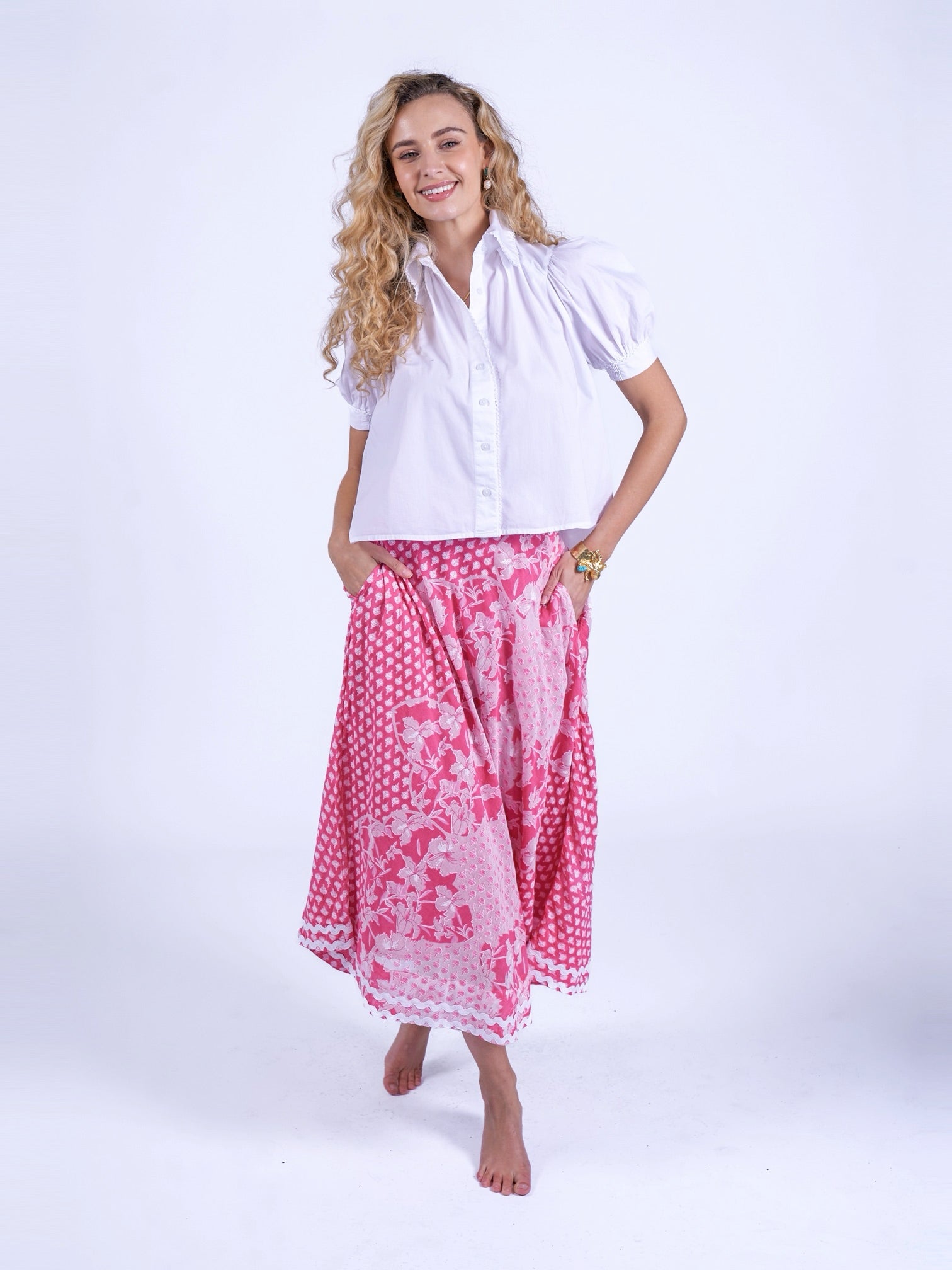 'PADDINGTON' BLOUSE IN WHITE