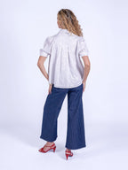 'PADDINGTON' BLOUSE BLUE CHERRY