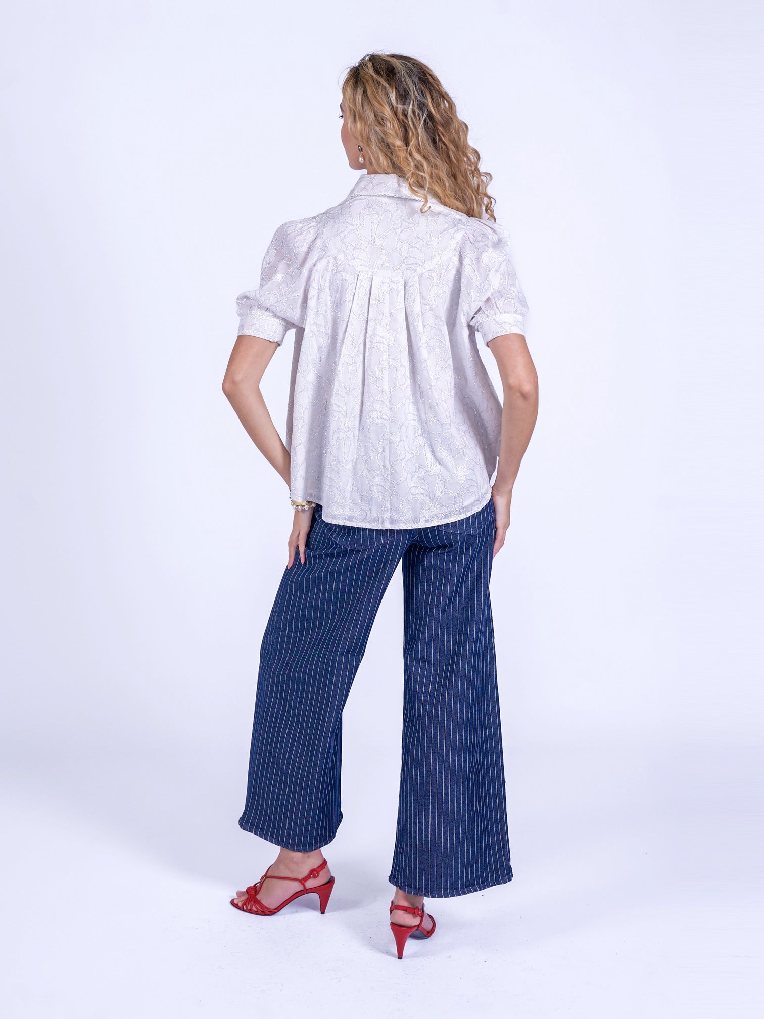 'PADDINGTON' BLOUSE BLUE CHERRY