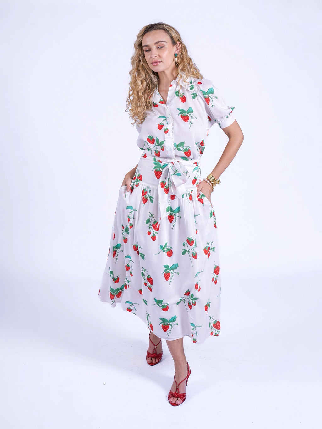 'PADDINGTON' SKIRT IN STRAWBERRY