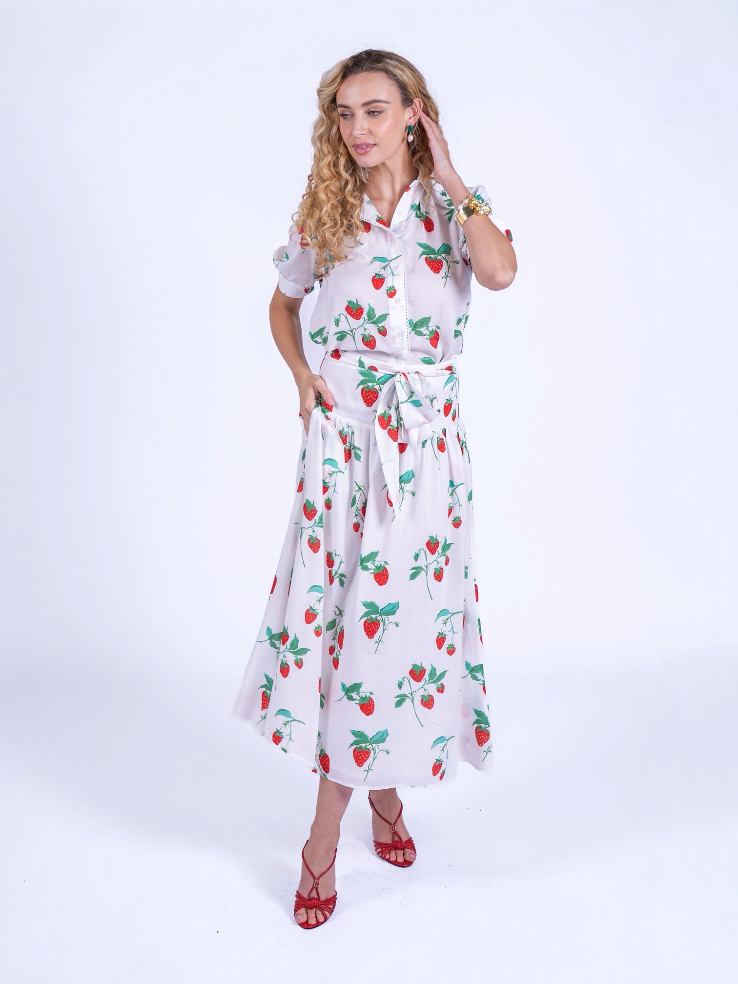 'PADDINGTON' SKIRT IN STRAWBERRY