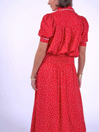 'PADDINGTON' BLOUSE IN RED POLKA DOT