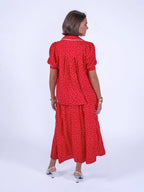 'PADDINGTON' BLOUSE IN RED POLKA DOT