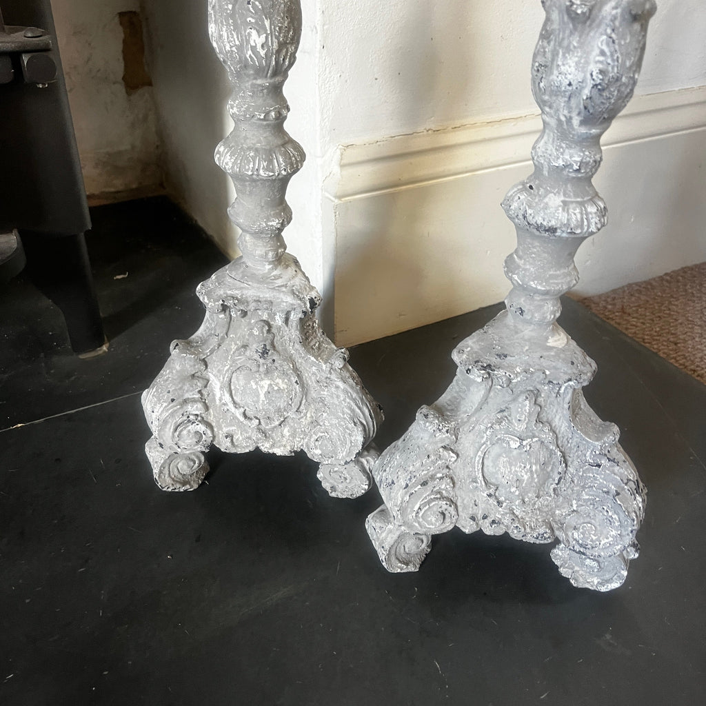 A Pair of Vintage French Candle Holders