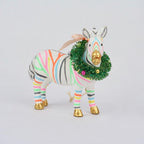 Multicoloured Zebra Ornament