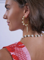'BYRON' DRESS IN LOBSTER & STARFISH