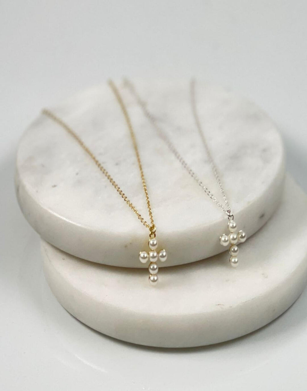 Pearl Cross Necklace