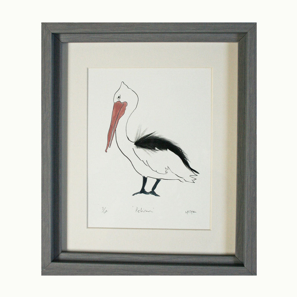 Pelican Feather Print