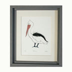Pelican Feather Print