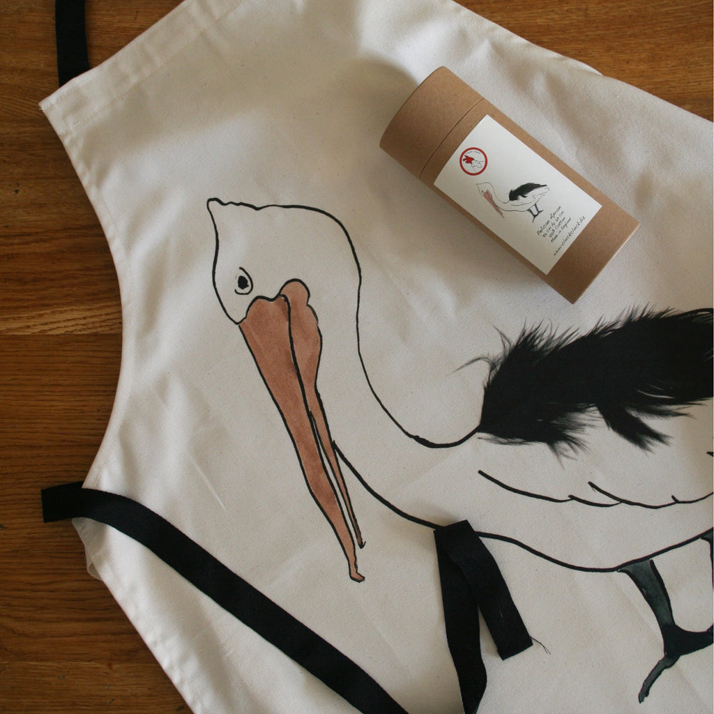 Cream Apron in Gift Box