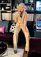 HERO sleeveless top, camel