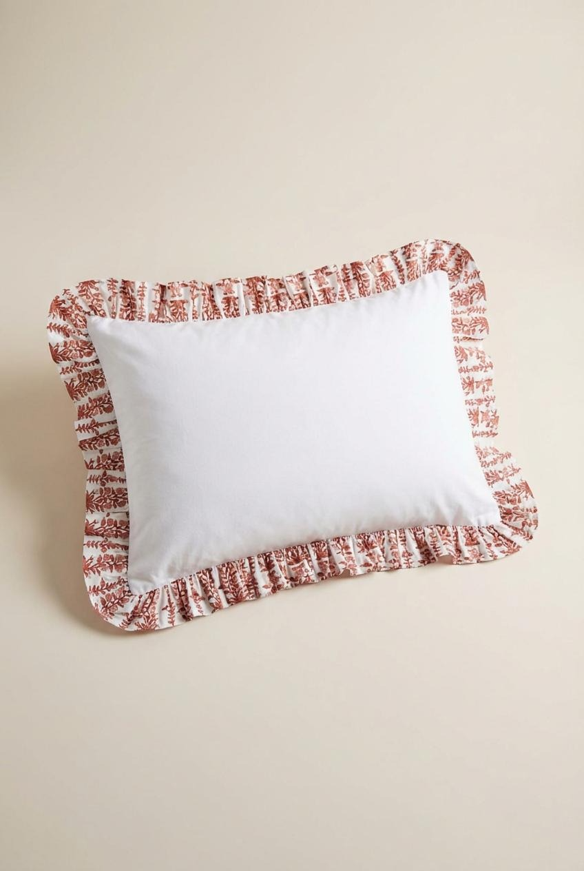 Terracotta Organic Cotton Poplin Pillowcase
