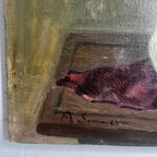 Vintage French Painting - Still Life - Signed A Sommer