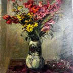 Vintage French Painting - Still Life - Signed A Sommer