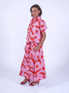 'PADDINGTON' SKIRT IN LOBSTER & STARFISH