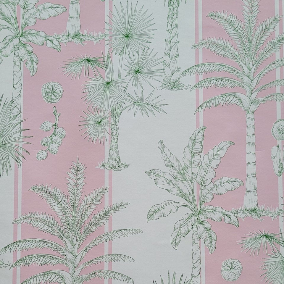 Pink Palms Wrapping Paper