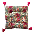 Block print cotton seat pads