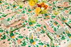 Table cloth | Tropical Paradise design | Pink, green & peach