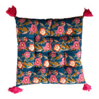 Block print cotton seat pads