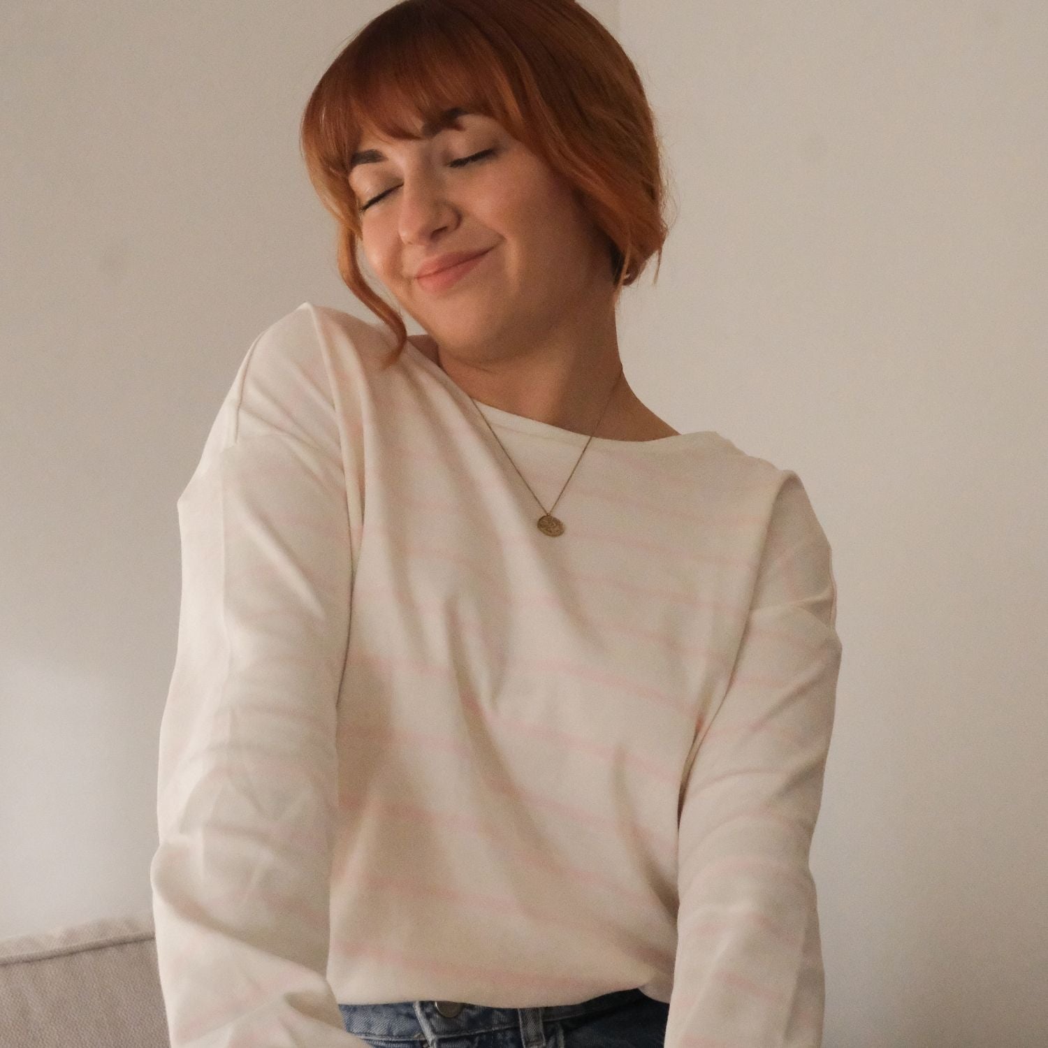 Pink Organic Cotton Breton Top