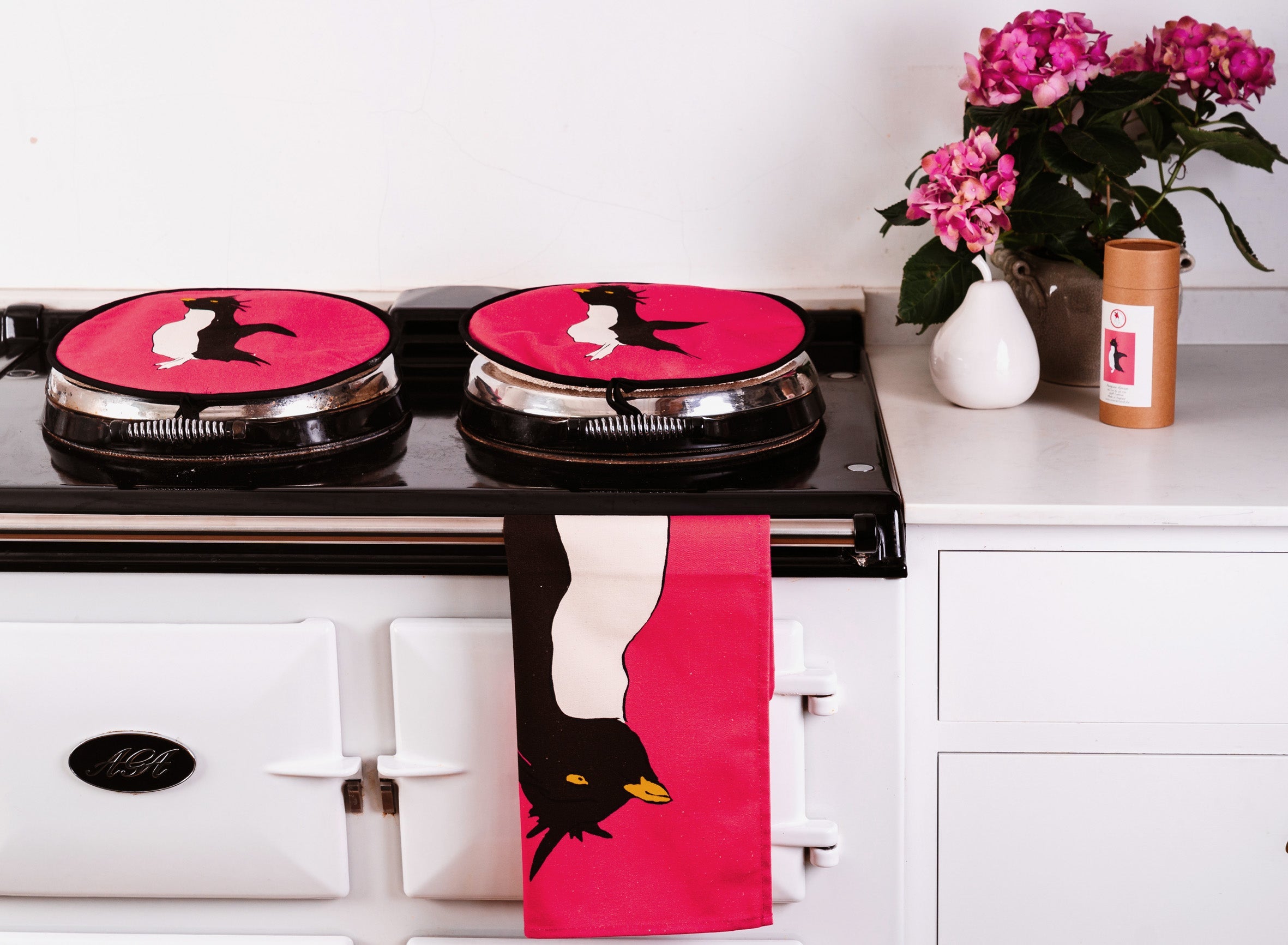 Aga Pads with Tea Towel set