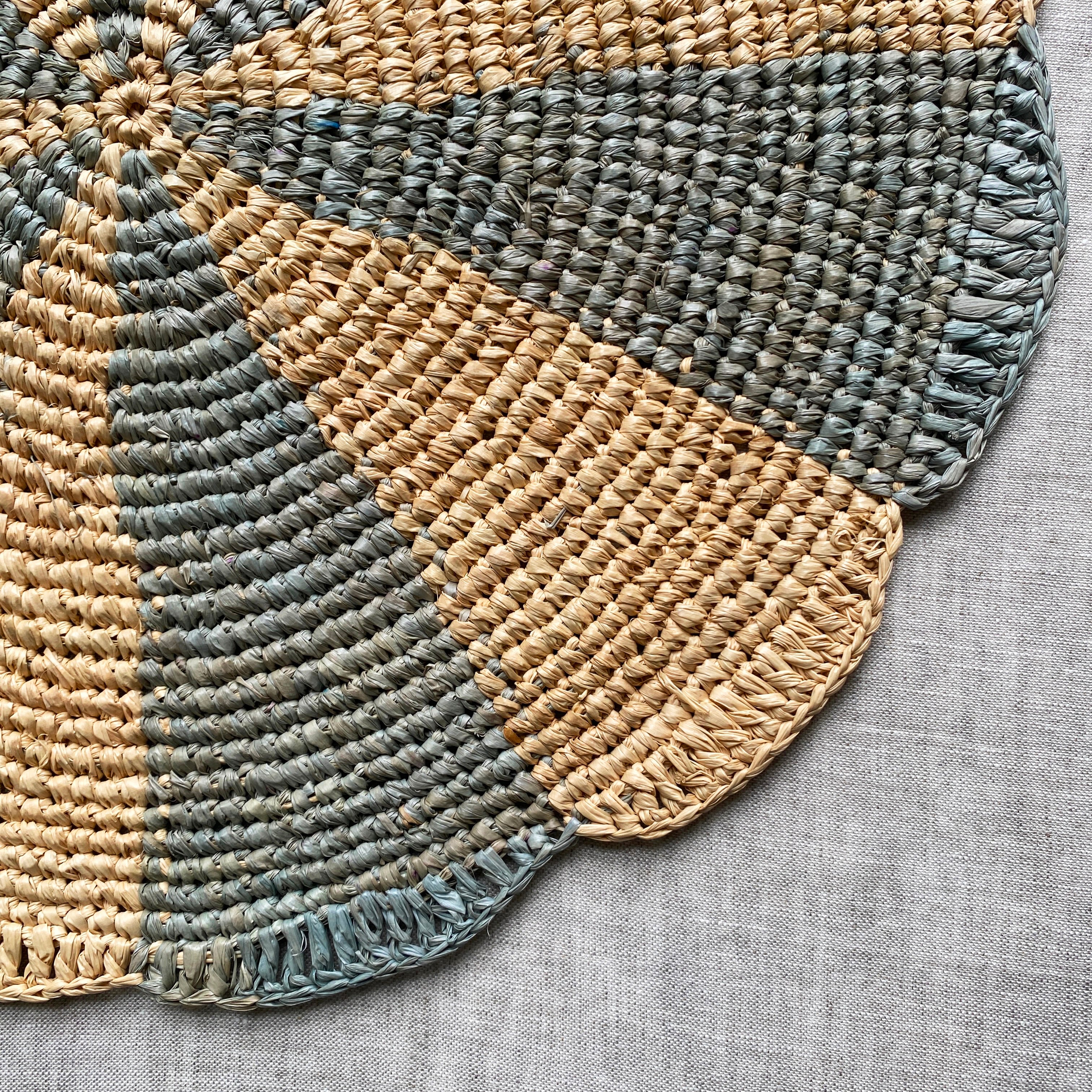 Blue Scalloped Placemat