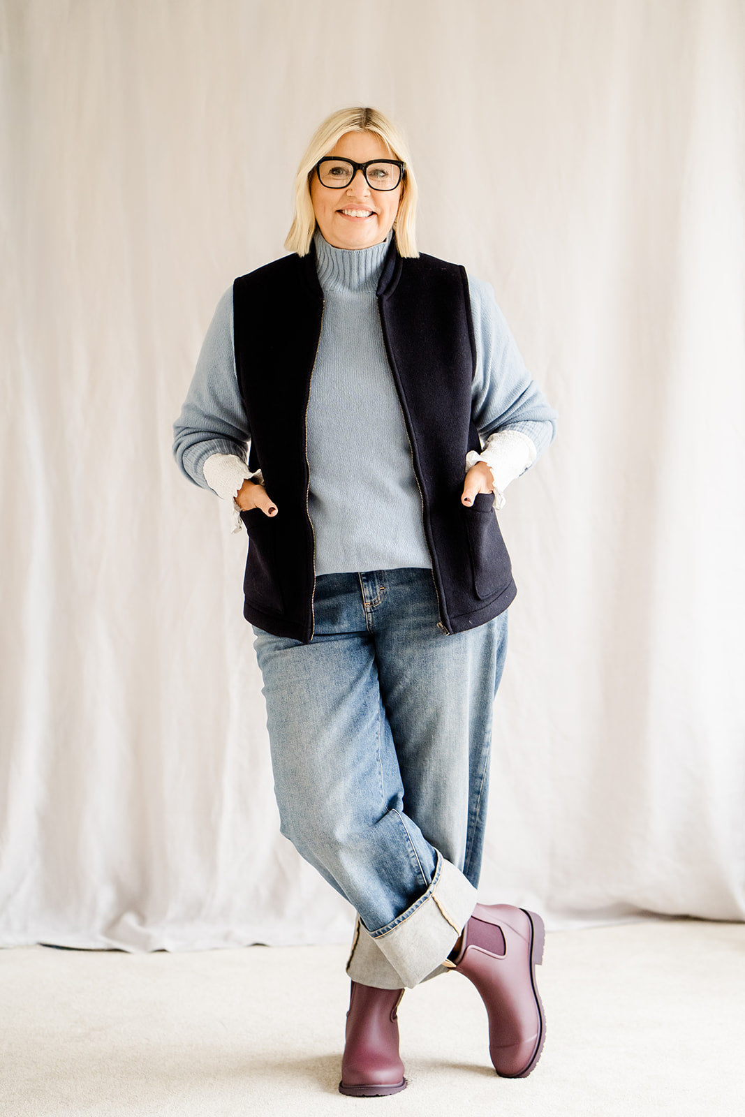 Pod & Pip Navy Gilet