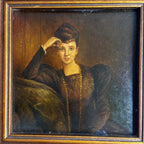 Framed Print of an Oil Painting by Pascal Adolphe Jean Dagnan-Bouveret