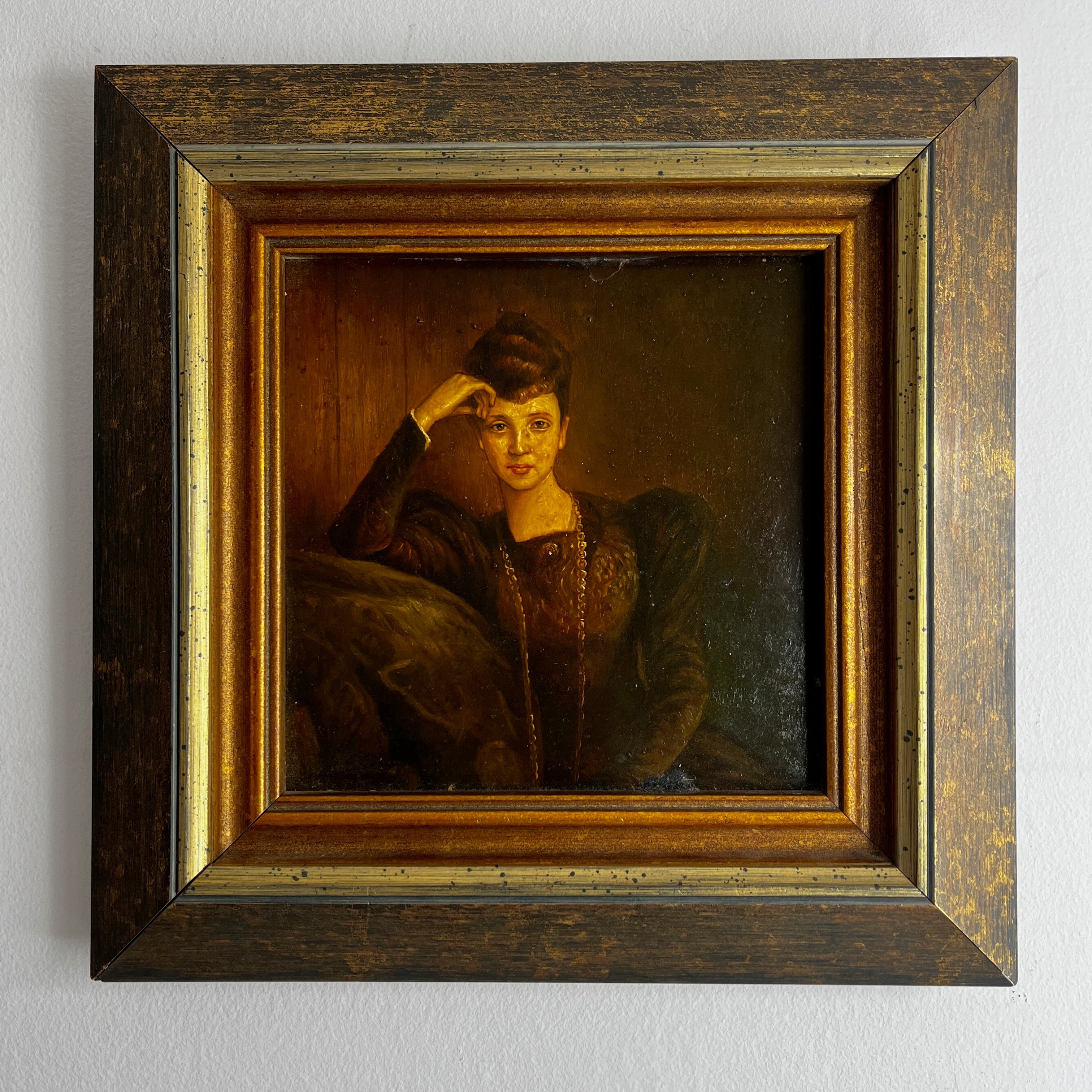 Framed Print of an Oil Painting by Pascal Adolphe Jean Dagnan-Bouveret